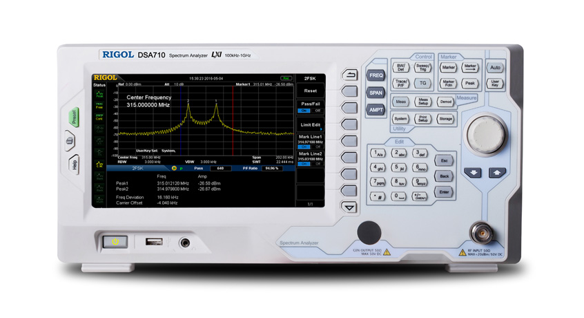 DSA710频谱分析仪 100K - 1G